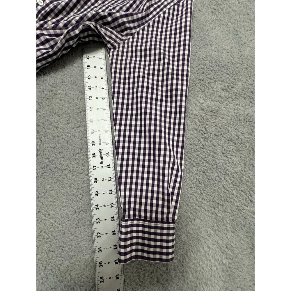 J Crew Shirt Mens Large CHECK‎ Long Sleeve Button Up 80s 2 Ply Thompson